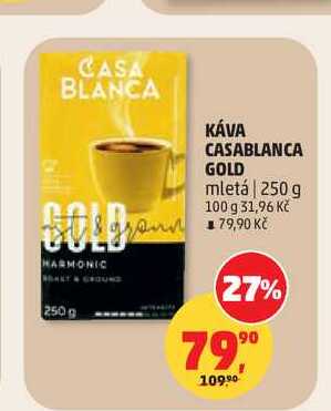 CASABLANCA GOLD mletá káva 250 g