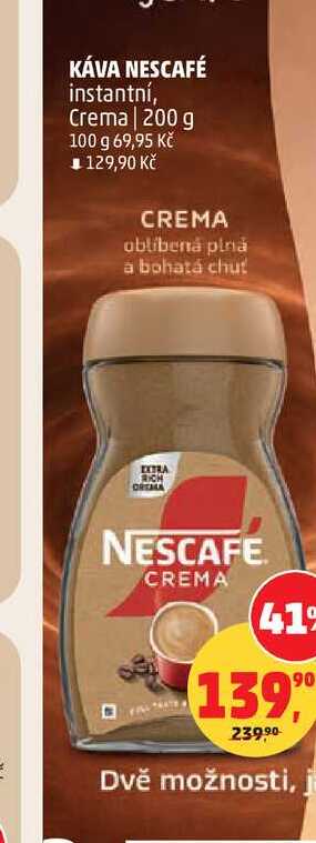 instantní káva Nescafé Crema 200g