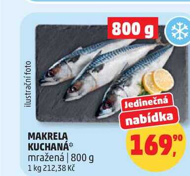 MAKRELA KUCHANÁ mražená 800 g