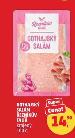  ŘEZNÍKŮV TALÍŘ GOTHAJSKÝ SALÁM krájený 100 g  
