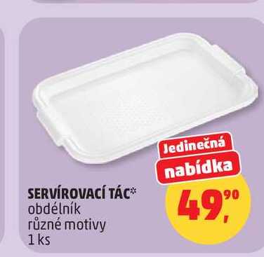 SERVÍROVACÍ TÁC obdélník různé motivy