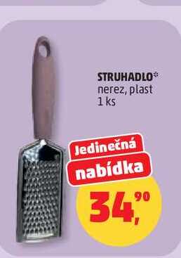 STRUHADLO nerez, plast 1 ks