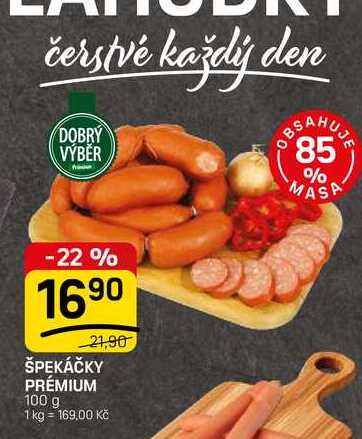 ŠPEKÁČKY PRÉMIUM 100 g