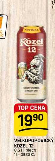 VELKOPOPOVICKÝ KOZEL 12 0,5 || plech