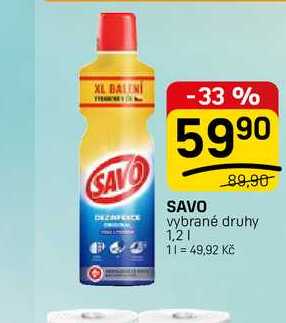 SAVO vybrané druhy 1,2l