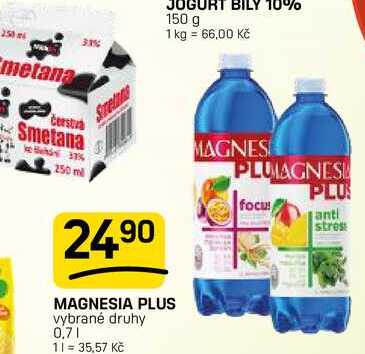 MAGNESIA PLUS vybrané druhy 0,7l