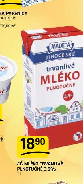 JČ MLÉKO TRVANLIVÉ PLNOTUČNÉ 3,5% 11 