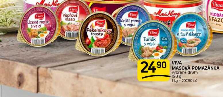 VIVA MASOVÁ POMAZÁNKA vybrané druhy 120 g
