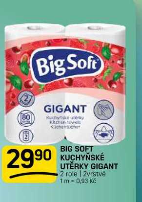 BIG SOFT KUCHYŇSKÉ UTĚRKY GIGANT 2 role | 2vrstvé