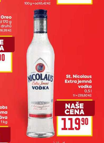 St. Nicolaus Extra jemná vodka 0,5l