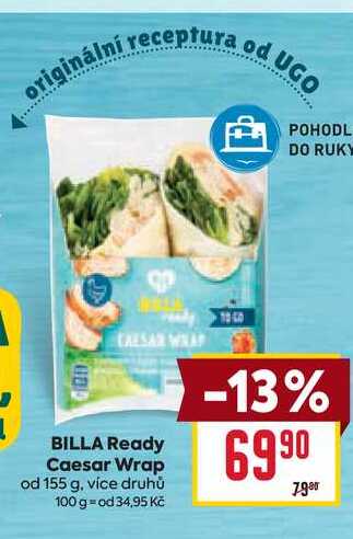 BILLA Ready Caesar Wrap od 155 g