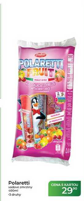 Polaretti vodové zmrzliny 400ml
