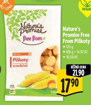 Nature's Promise Free From Piškoty, 120 g