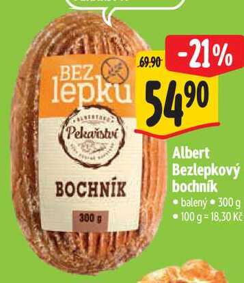Albert Bezlepkový bochník, 300 g