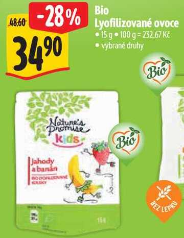 Bio Lyofilizované ovoce, 15 g