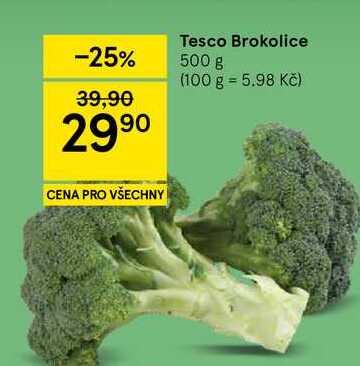 Tesco Brokolice, 500 g