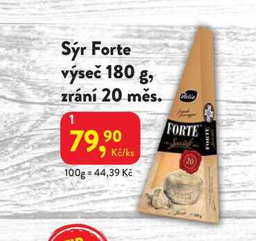 Sýr Forte výseč 180 g, zrání 20 měs.