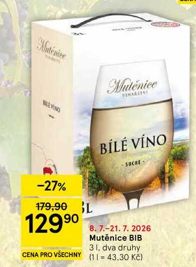 Mutěnice BIB, 3 l
