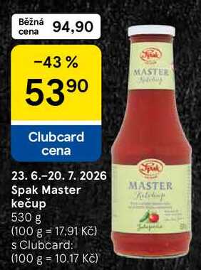 Spak Master kečup, 530 g