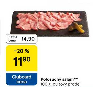 Polosuchý salám, 100 g