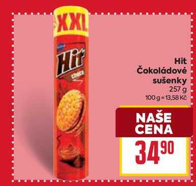 Hit Čokoládové sušenky 257 g
