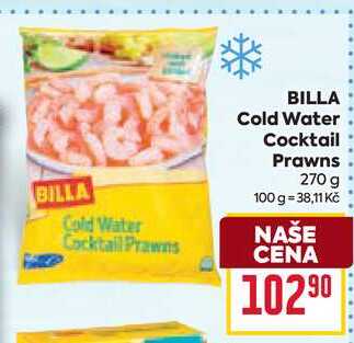 BILLA Cold Water Cocktail Prawns 270 g