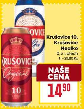 Krušovice 10 0,51, plech