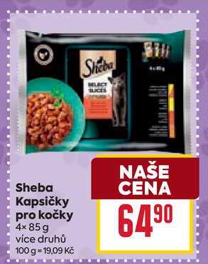 Sheba Kapsičky pro kočky 4× 85 g