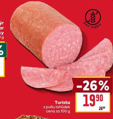 Turista z pultu lahůdek cena za 100 g