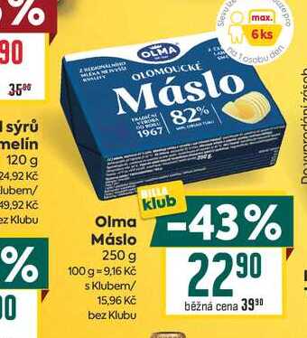 Olma Máslo 250 g