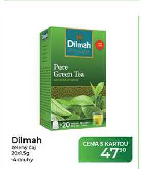 Dilmah Pure Green Tea Dilmah zelený čaj 20x1,5g  