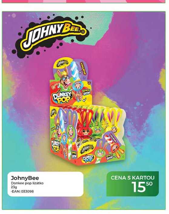 JohnyBee Donkee pop lízátko 23g