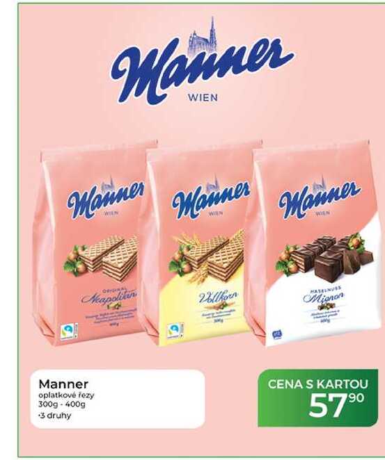 Manner oplatkové řezy 300g-400g  