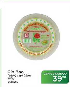 Gia Bao Ryžový papír 22cm 400g
