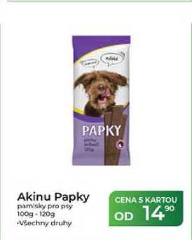 Akinu Papky pamlsky pro psy 100g-120g