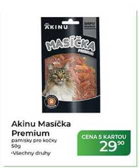 Akinu Masička Premium pamlsky pro kočky 50 g