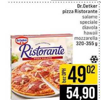 Dr.Oetker pizza Ristorante salame speciale diavola hawaii mozzarella 320-355 g