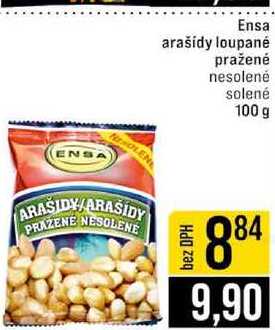 Ensa arašidy loupané pražené nesolené solené 100 g 