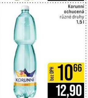 Korunní ochucená různé druhy 1,5l
