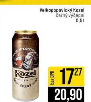 Velkopopovický Kozel černý výčepni 0,5l