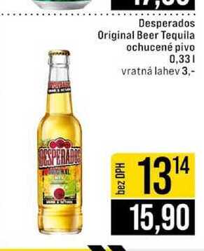Desperados Original Beer Tequila ochucené pivo 0,33l