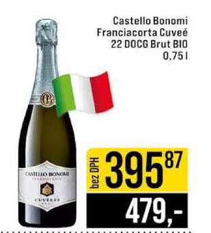 Castello Bonomi Franciacorta Cuveé 22 DOCG Brut BIO 0,75l