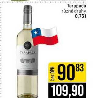 Tarapacá různé druhy 0,75l