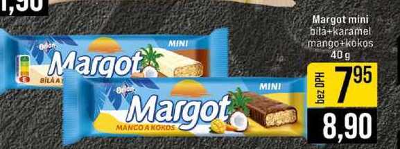 Margot mini bila+karamel mango+kokos 40 g 