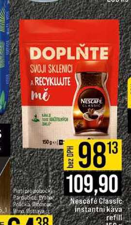 Nescafé Classic instantni kava refill