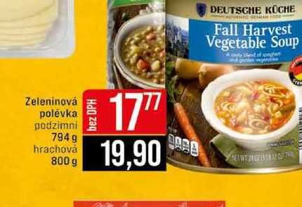 Zeleninová polévka podzimni 794 g hrachová 800 g