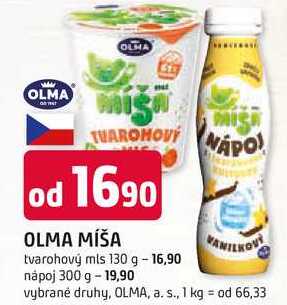 OLMA MÍŠA tvarohový mls 130 g