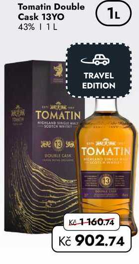 Tomatin Double Cask 13YO 43% 1L