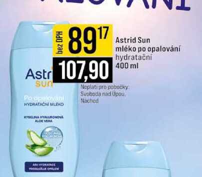 Astrid Sun mléko po opalování hydratačni 400 ml