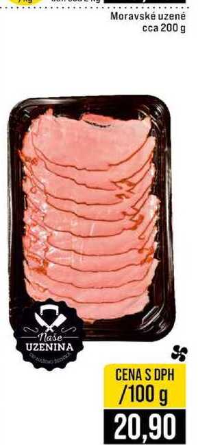 Moravské uzené cca 200 g 100g
